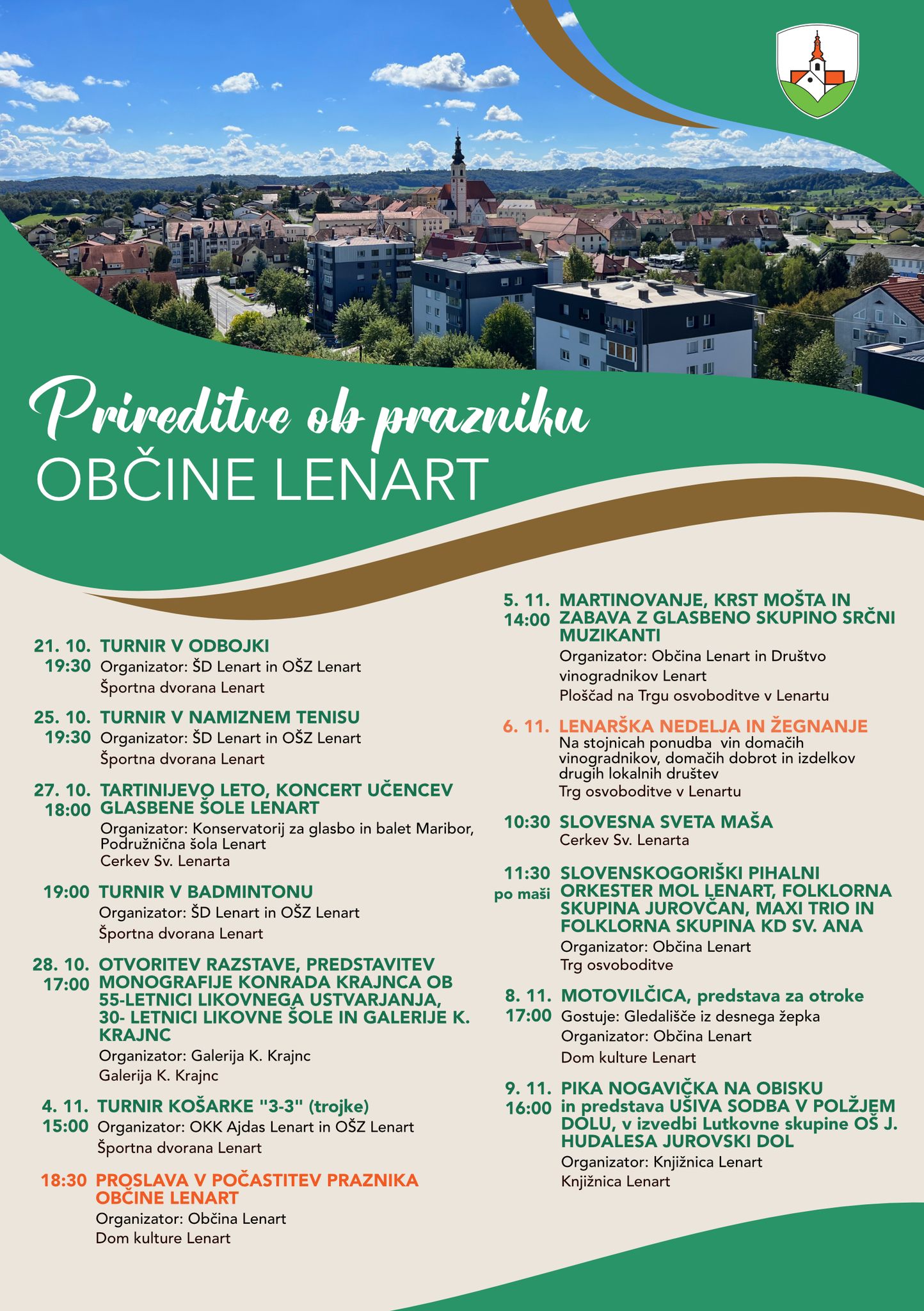 Vabljeni na prireditve ob občinskem prazniku